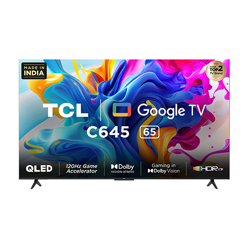 TCL 65C645 65 Inch QLED 4K Ultra HD Android TV With Dolby Vision & Dolby Atmos