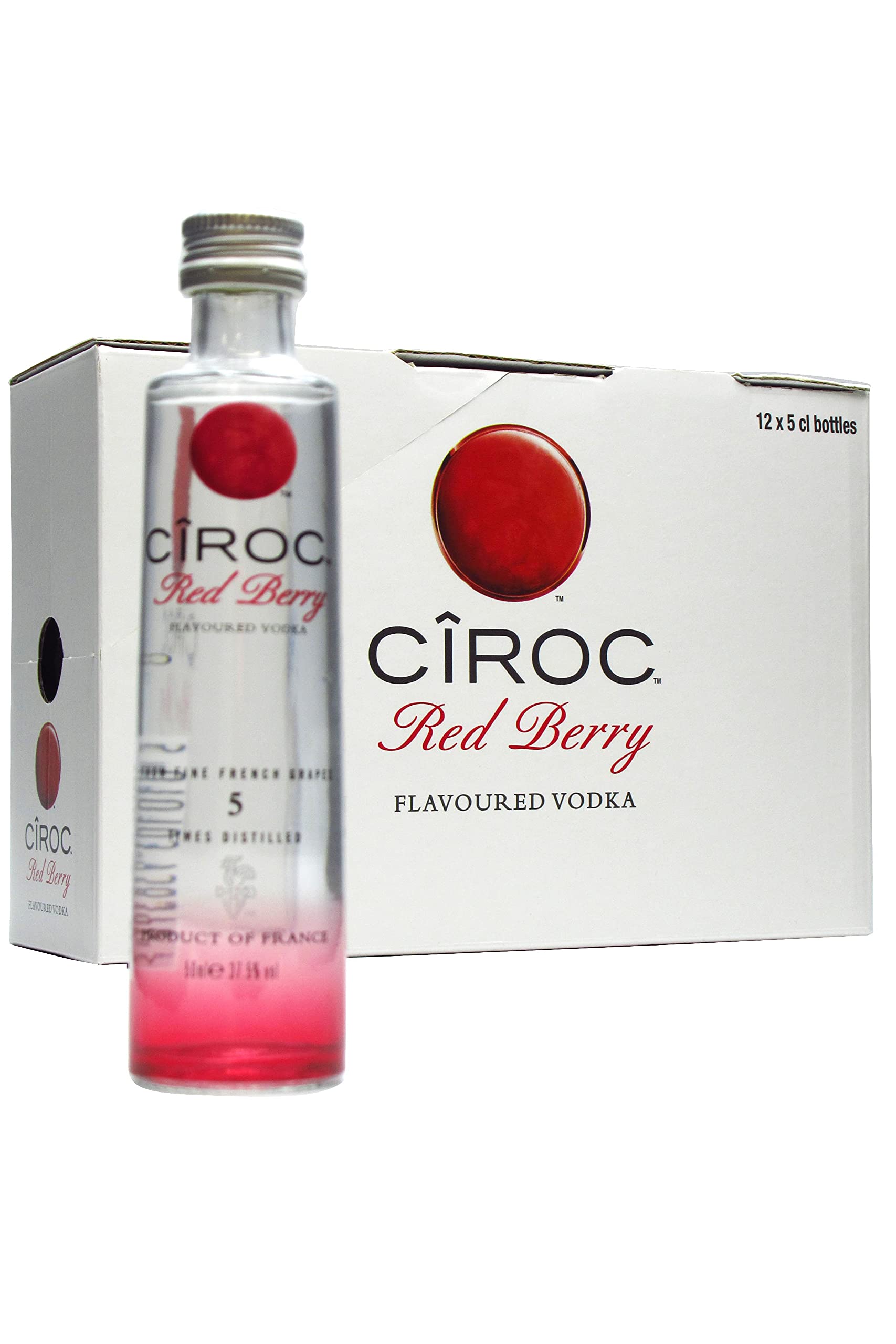 Cîroc Red Berry Vodka Miniatures 12 x 5cl