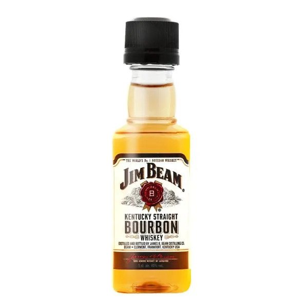 Jim Beam White Kentucky Bourbon Whiskey Miniatures 12 x 5cl Case
