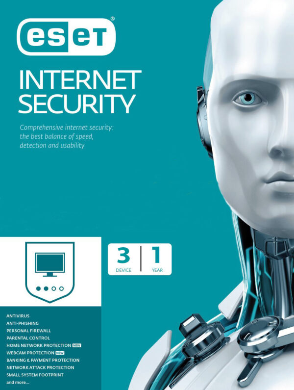 ESET Internet Security 3 Devices 1 Year Windows/Mac/Android/iOS