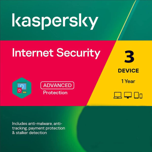 Kaspersky Internet Security 3 Devices 1 Year Windows/Mac/Android/iOS
